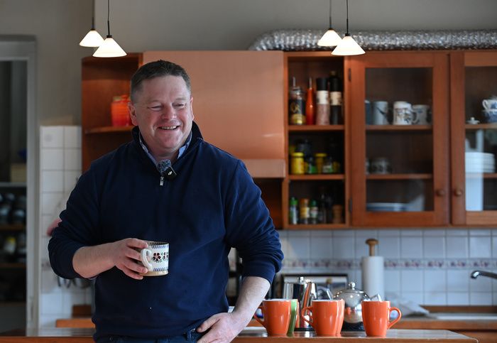 Paddy Twomey Athassel House Stables 16-April-2024Trainer Paddy Twomey pictured at home in his kitchen.Healy Racing