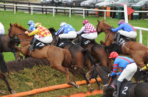 Operation Houdini (blue & white centre) in action at Galway