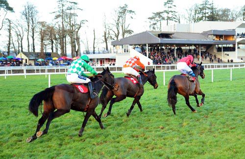 Pride Of The Arctic (Mark Fahey) leads Castle Wings away from the last