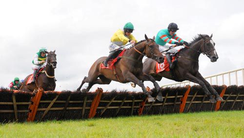 Serra Nova (right) jumps the last alongside Ballylibert before going on to score under Brian O'Connell