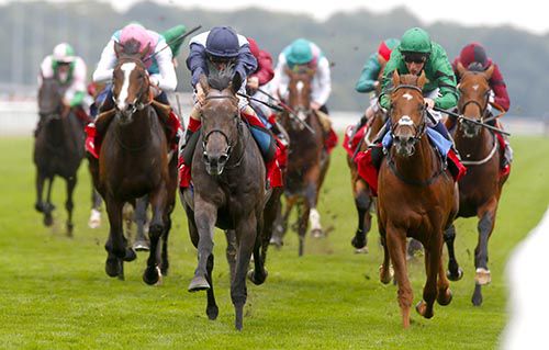 Kingston Hill and Andrea Atzeni winning the St Leger