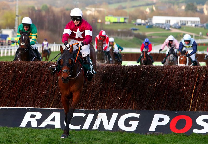 Tiger Roll winning the 2017 National Hunt Chase