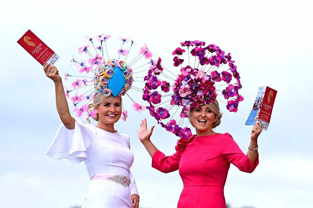 Ladies celebrate at Galway Races 