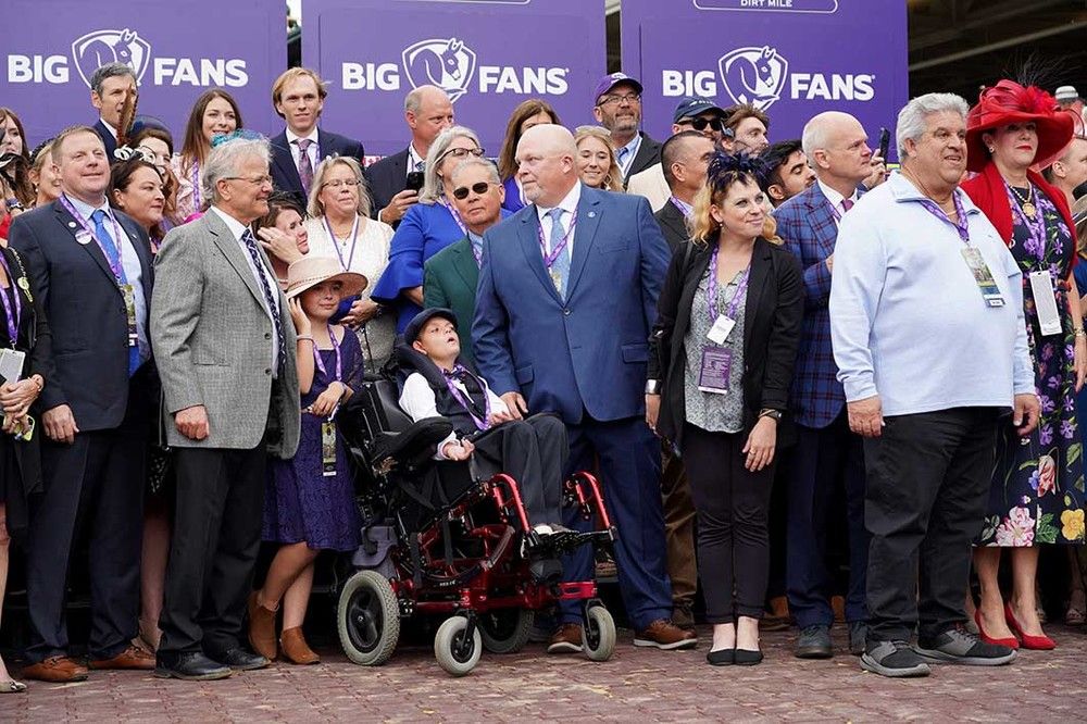 Cody Dorman pictured in the winners' enclosure at the 2022 Breeders' Cup