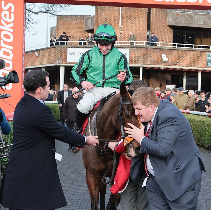 Shark Hanlon trained Hewick to win the King George at Kempton. 