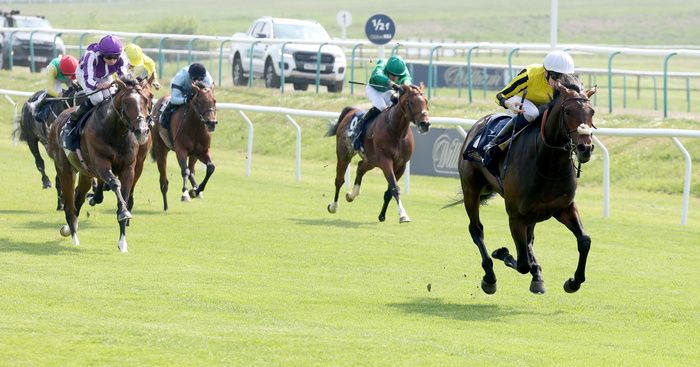 Ambiente Friendly winning The William Hill Lingfield Derby Trial Stakes 