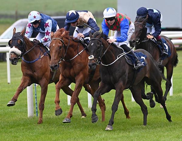 Sea Eagle, right, gets there for Jack Cleary