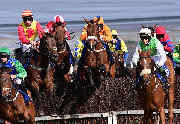 Greenway Machine (orange) and Cian Cullinan pictured on their way to victory