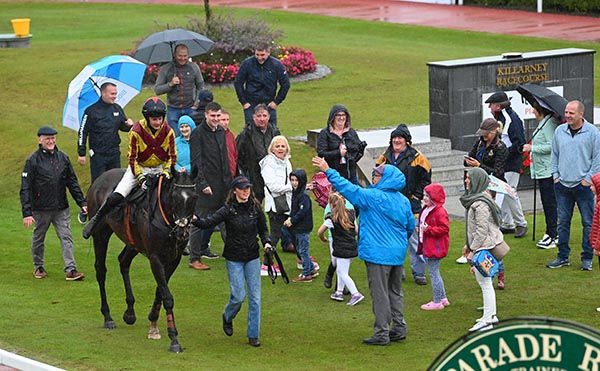 King Ferdinand is welcomed back by the Gortroe Racing Club  