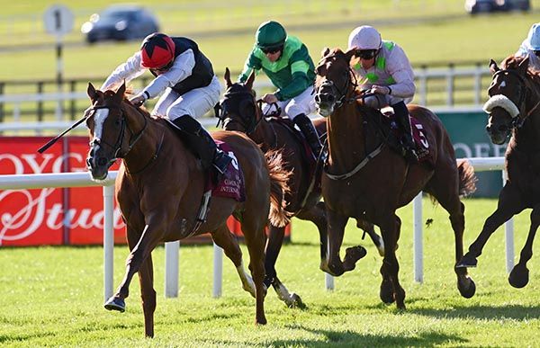 Kyprios and Ryan Moore won the Irish St Leger 