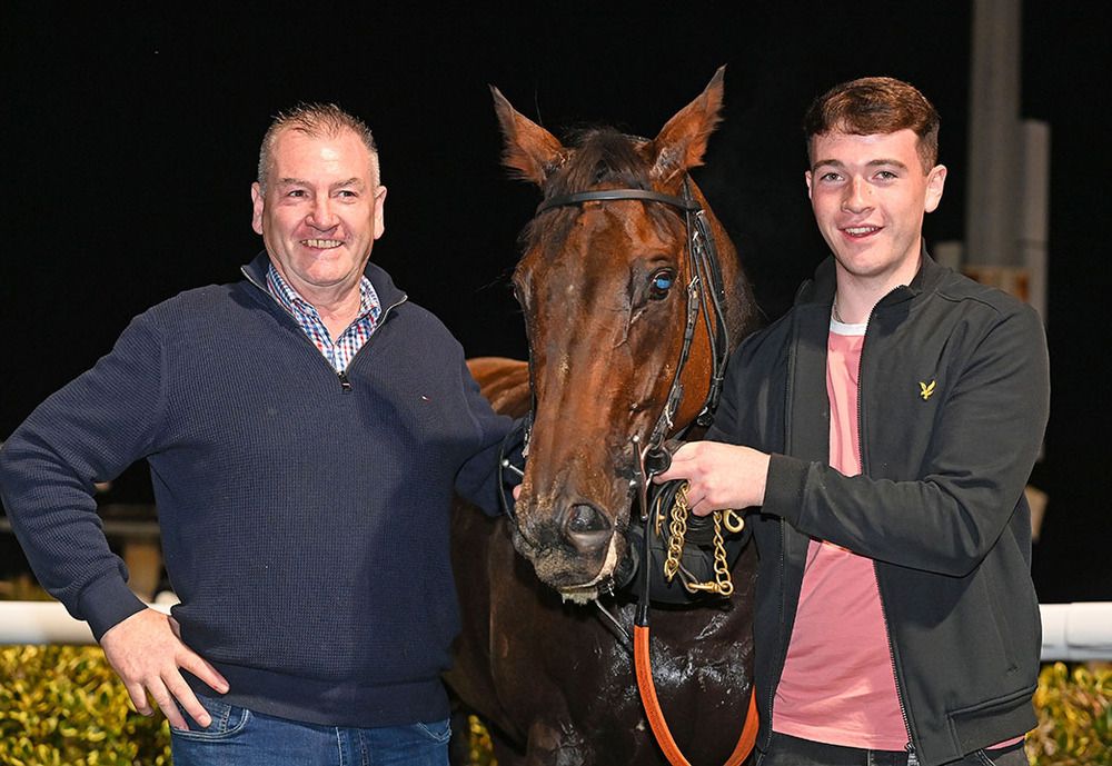 Anjah won for trainer Declan McGuigan and his son, owner Kyle Browne McGuigan