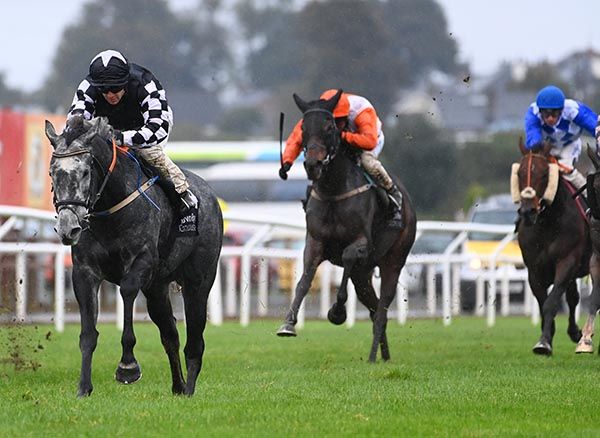 Londonofficecallin and Wayne Lordan pictured on their way to victory