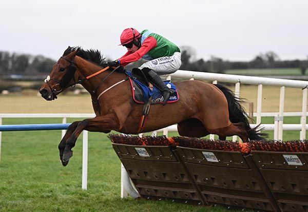 Portarlington clear of the field as he tackles the last