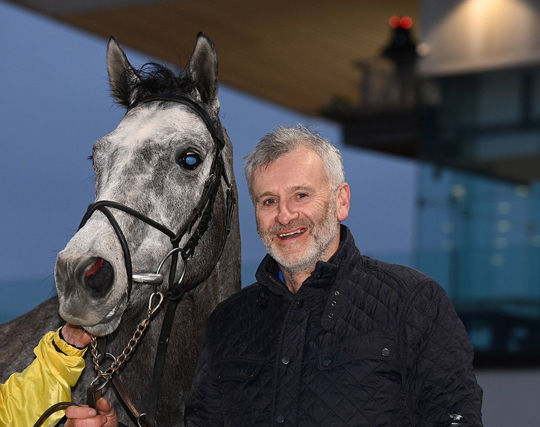 Cuban Grey with trainer Pat McKenna