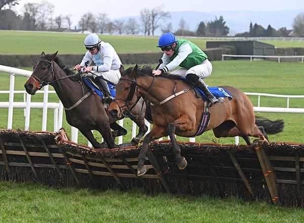 Apologise (nearside) and Dara McGill 