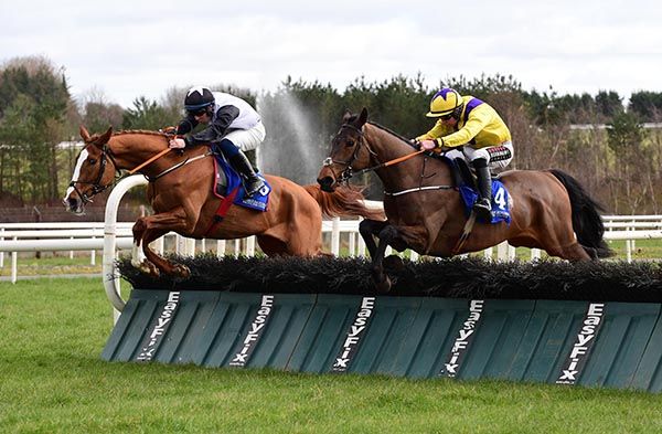 Kurasso Blue and Jordan Gainford (left) beat Its Bilboa 